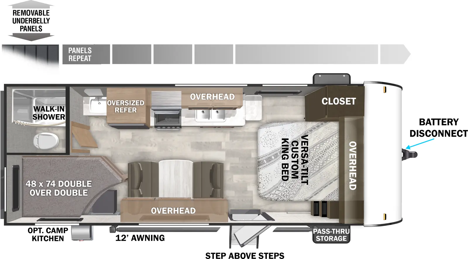 Cruise Lite 19DBXL Floorplan